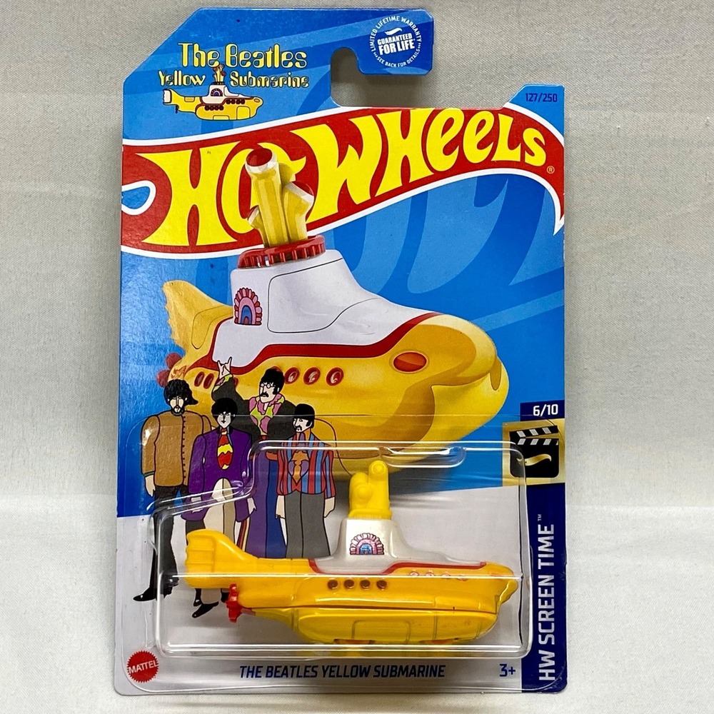 Beatles Yellow Submarine Hot Wheels 127/250 HW Screen Time 6/10 Diecast NIP 2023
